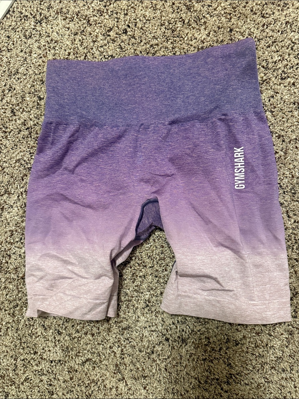 Gymshark Purple Ombre Seamless Bike Shorts - Gradient Violet to Light Lilac
